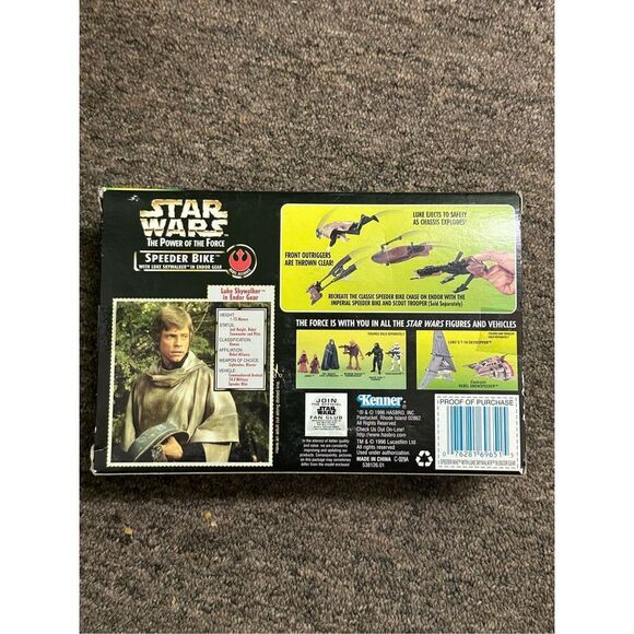 Kenner Star Wars Power of the Force speeder bike and action figure - Picture 2 of 7